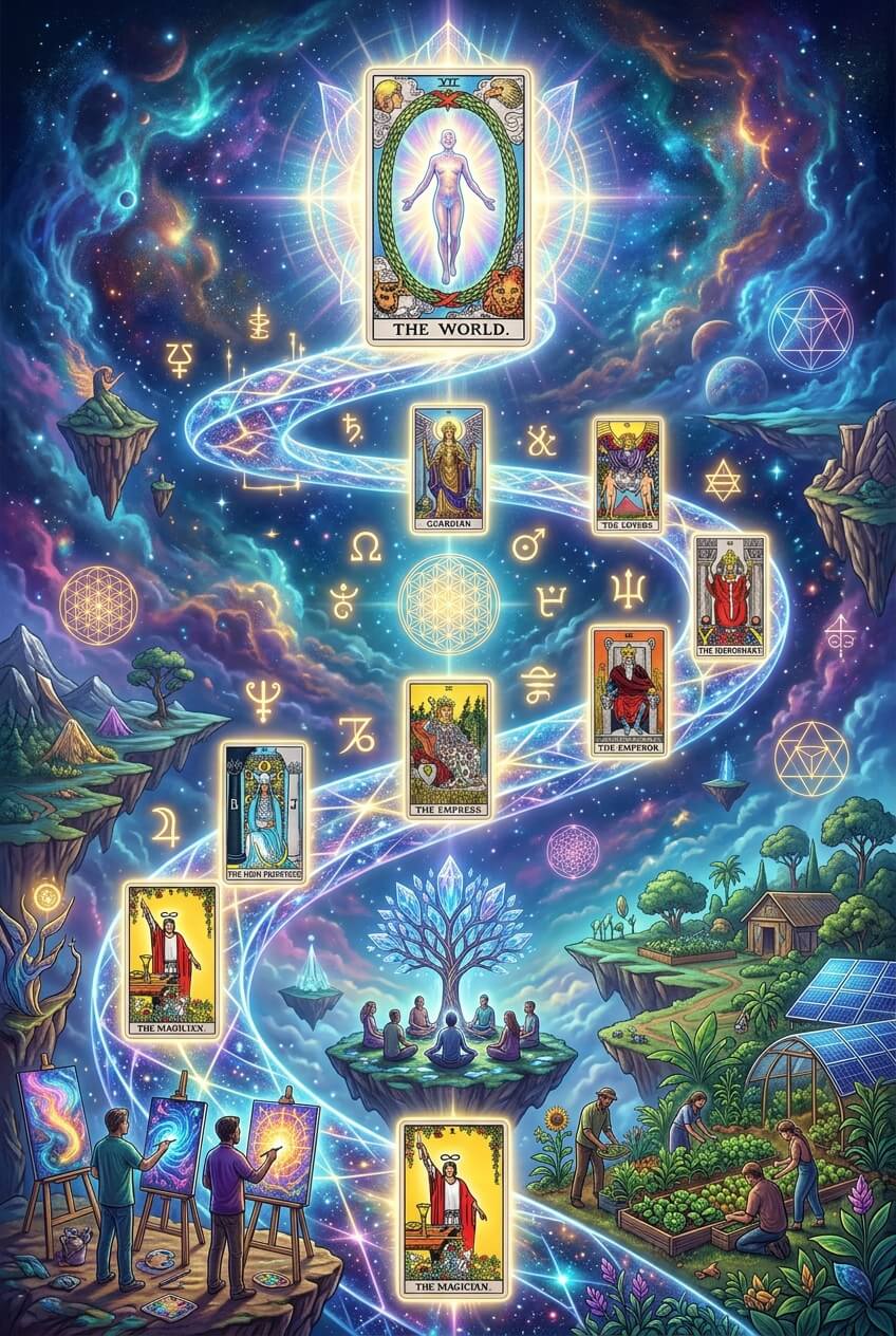 tarot spiritual path upwards